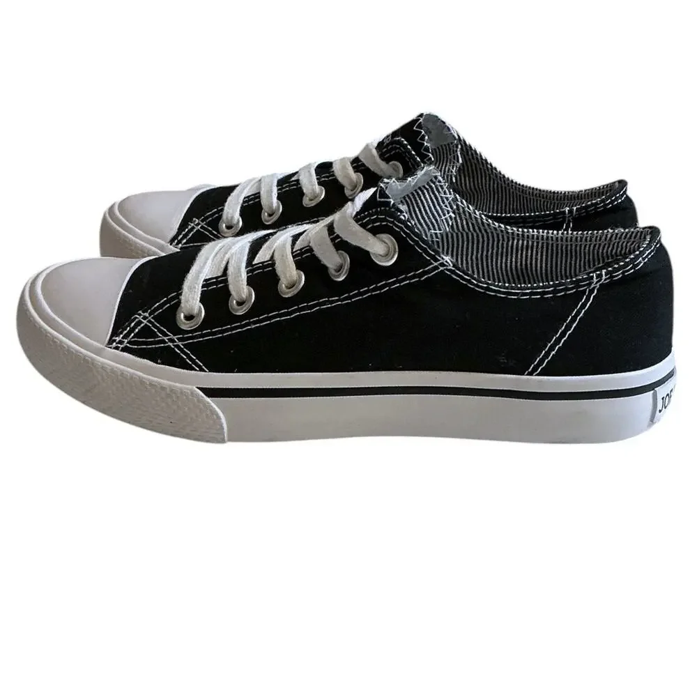 Joe Boxer Women's Black White Stella‎ Casual Sneakers Size 7M